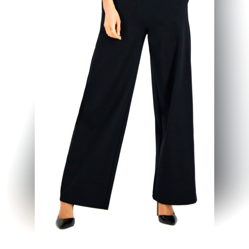 INC International Concepts Black Wide Leg Slacks-Beautiful!